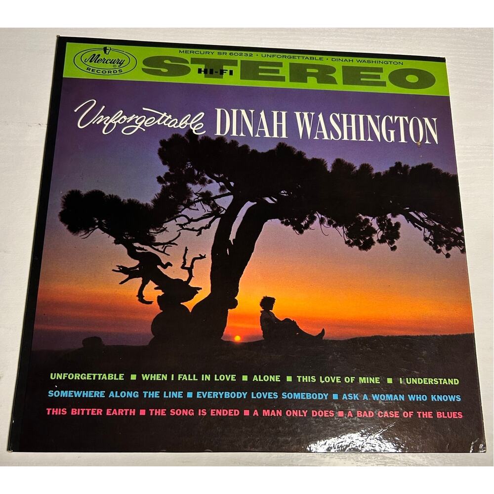 Dinah Washington Unforgettable Vintage Vinyl Album 1961 Mercury Records